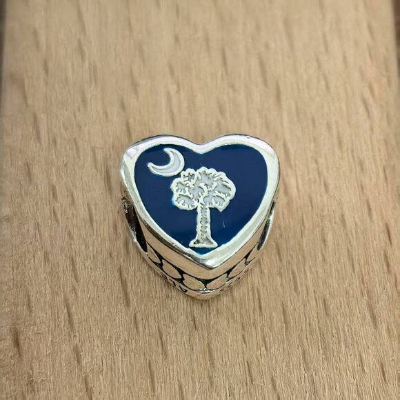 Pandora Myrtle Beach SC Coast Exclusive Dangle Charm, S925 Silver Jewelry - Picture 1 of 4